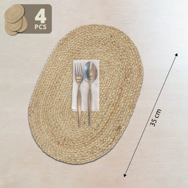 White Oval Table Runner - Image 2