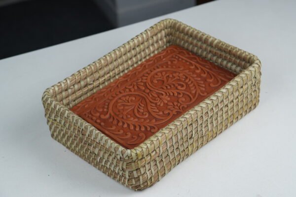 Bread Warmer Basket with Stone (Square)