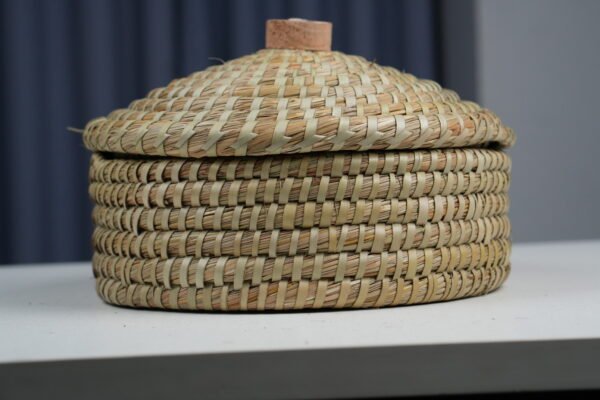 Bread Warmer Basket with Stone (Round) - Image 5