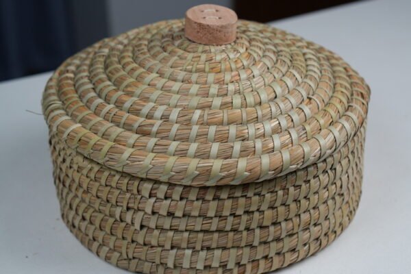 Bread Warmer Basket with Stone (Round) - Image 4