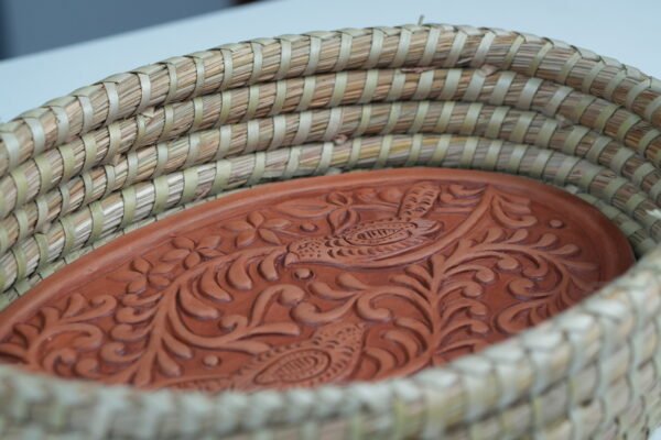 Bread Warmer Basket with Stone (Oval) - Image 5