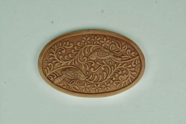 Terracotta Warming Stone (Oval)